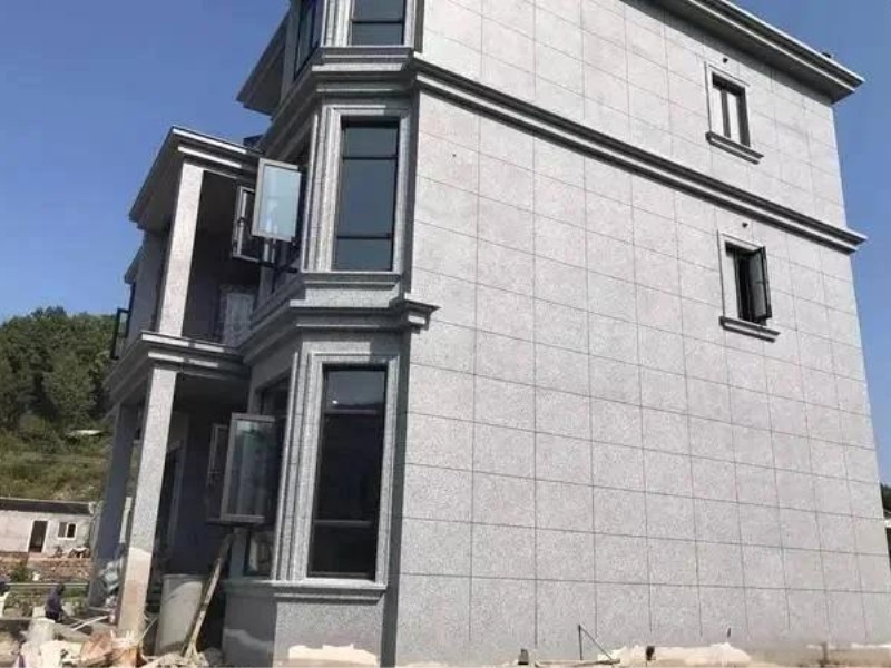 长安别墅真石漆施工案例